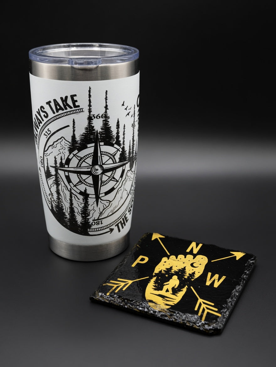 Pacific Northwest Bigfoot & Sasquatch Coaster Collection