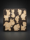 Kids Farm Animal Wooden Puzzle – Educational Montessori Learning Toy for Toddlers