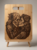 Dia de los Muertos Sugar Skull Couple Cutting Board – Eternal Love Engraving